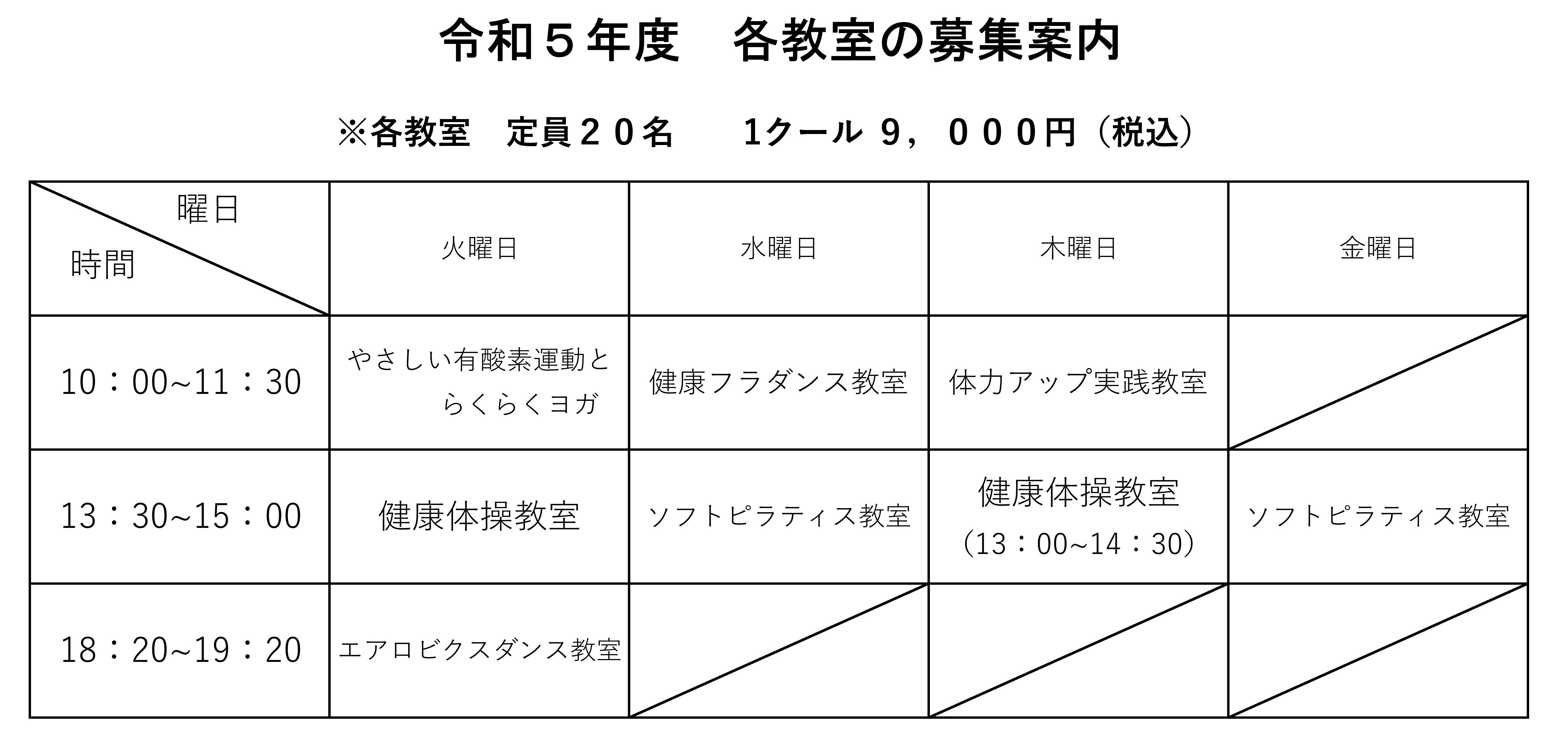スケジュール